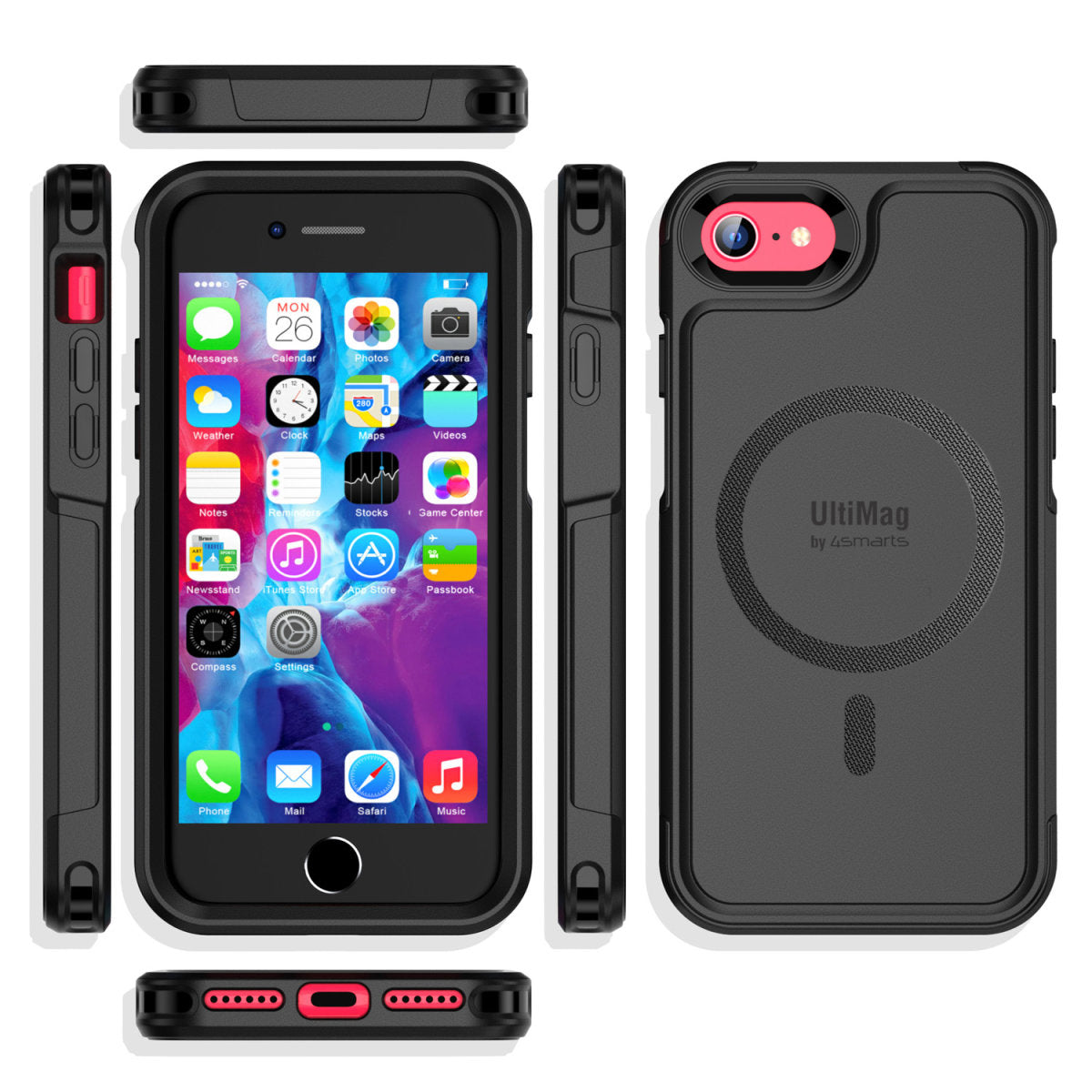 4smarts Defend Case Ultimag Backcover – für Apple iPhone SE (3./2. Gen.), iPhone 8/7, bis 2 m sturzsicher