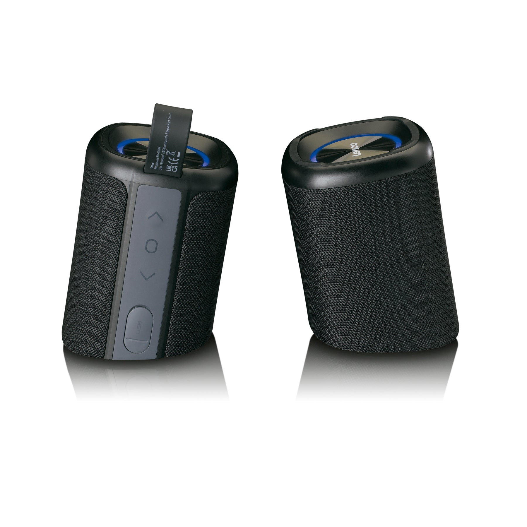 Lenco BTP-400BK – Bluetooth-Lautsprecher – 20 W, IPX7, 8 h – Schwarz