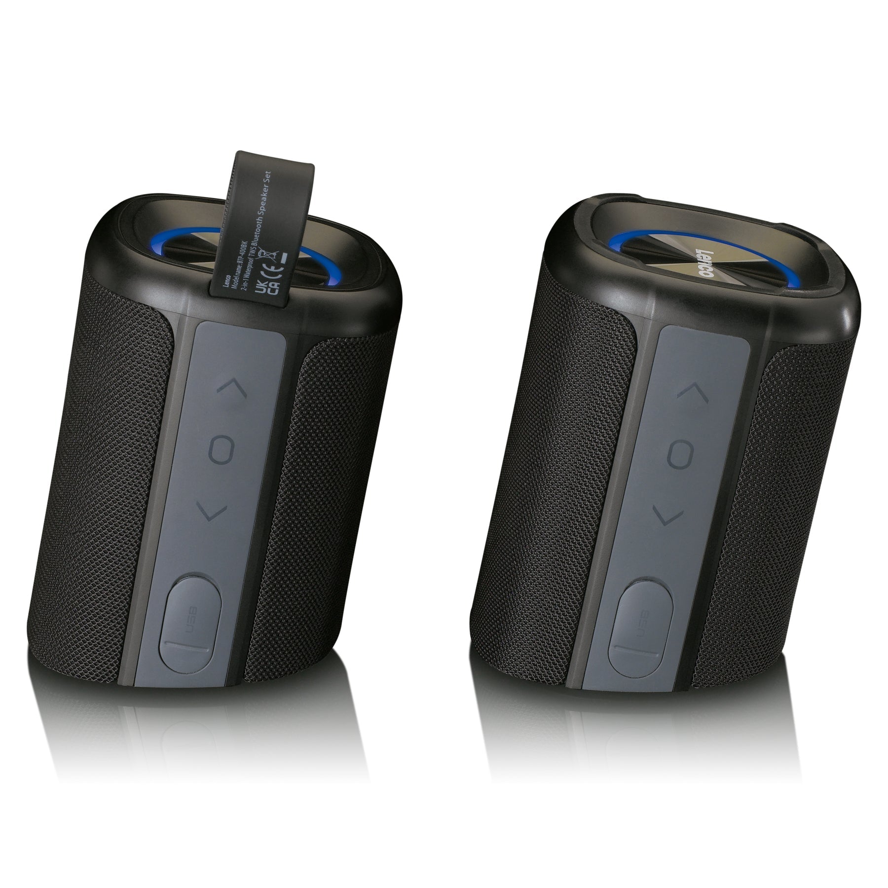 Lenco BTP-400BK – Bluetooth-Lautsprecher – 20 W, IPX7, 8 h – Schwarz