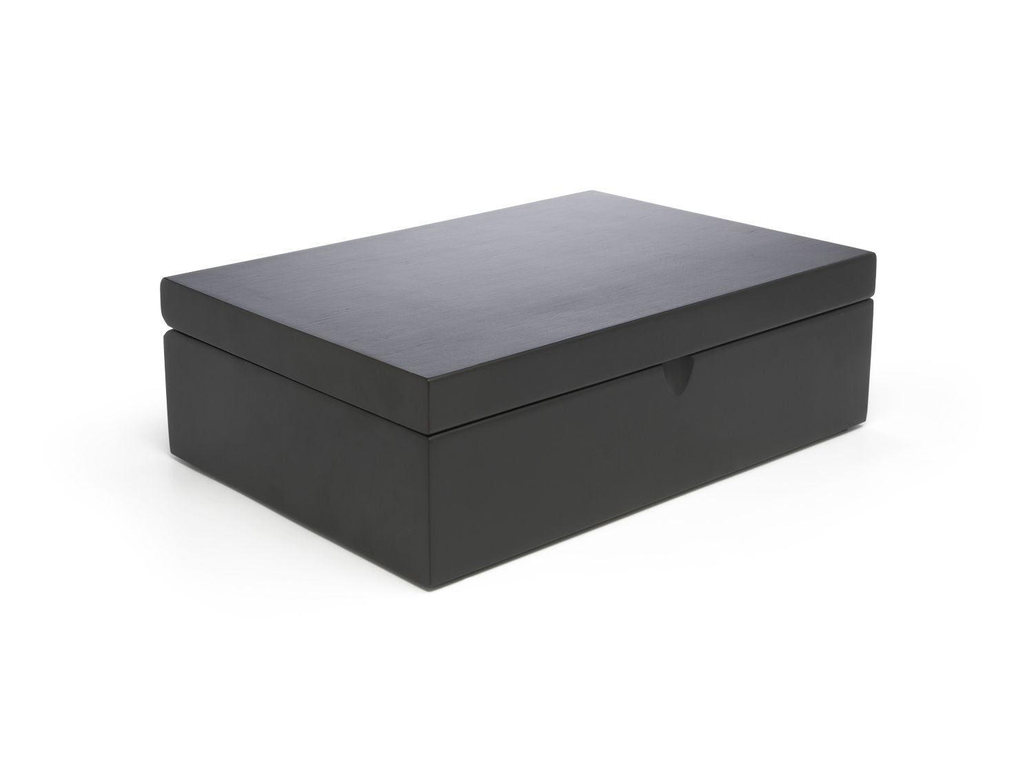 Bredemeijer Teebeutelbox Bambus/Stahl, 6 Fächer, 27 × 18,5 × 8,5 cm, Schwarz