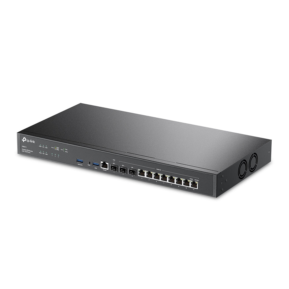 TP-Link ER8411 – VPN-Router – 8×GbE, 2×10G SFP+, 1×GbE SFP, bis 10×WAN, SSL/IPsec/OpenVPN, 1U