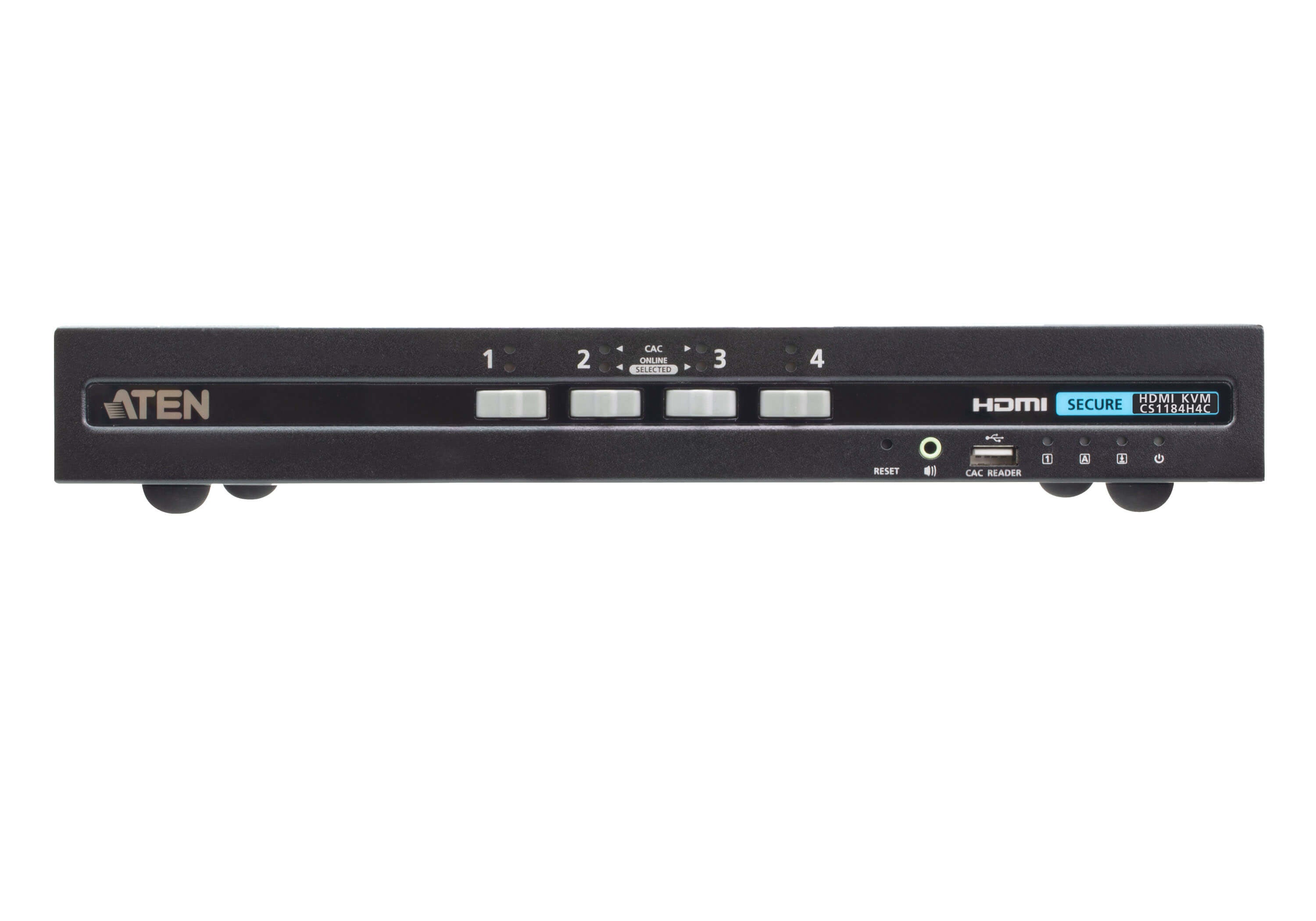 ATEN KVM-Switch 4×1, HDMI/USB 2.0, 4K (3840 × 2160), Kartenleser