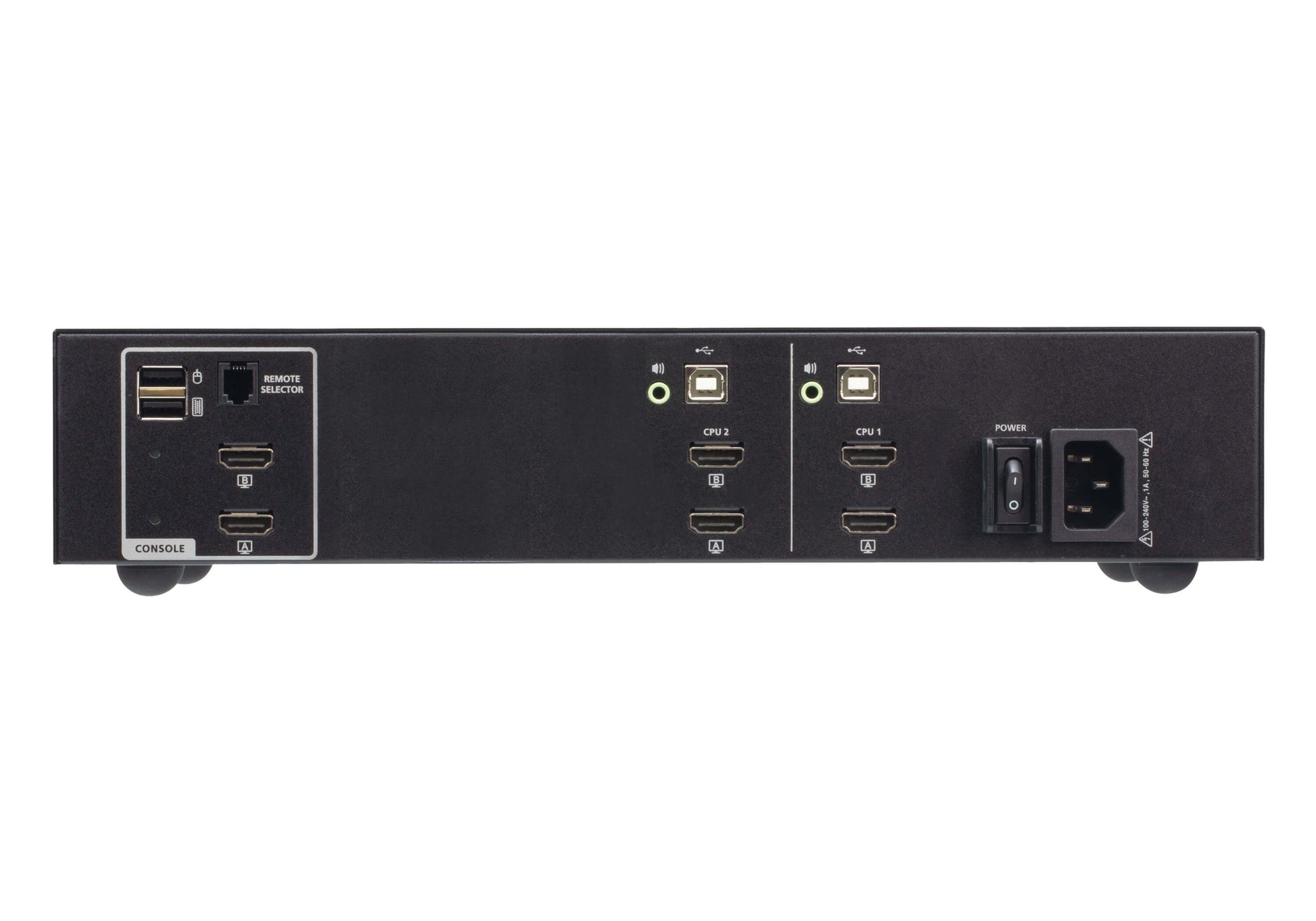 ATEN KVM-Switch 2×1, HDMI/USB, 4K (3840 × 2160), Dual-Head