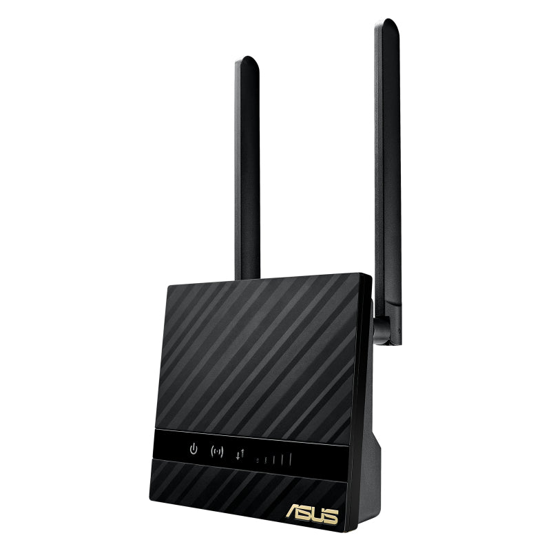 ASUS 4G-N16 – 4G Router, Wi‑Fi 4, 2,4 GHz, 300 Mbit/s, 1× GbE, SIM-Slot, Schwarz