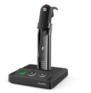 Yealink WH63 Portable UC – Mono Headset, Ohrbügel – DECT, Boom-Mikrofon, Ladestation – Schwarz – bis 8 h
