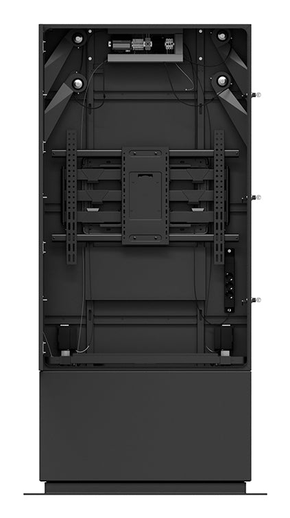 Hagor Digital-Signage-Stand – wetterfest, abschliessbar, mit Klimasystem – Stahl, schwarz – SOPK