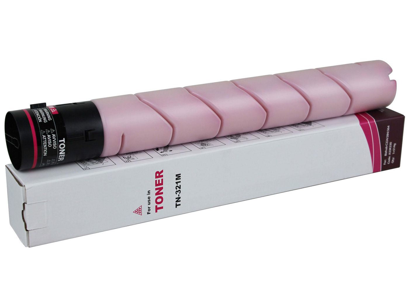 CoreParts Toner TN-321M – Magenta, 25000 Seiten – für Konica Minolta Bizhub C224/C284/C364 und andere