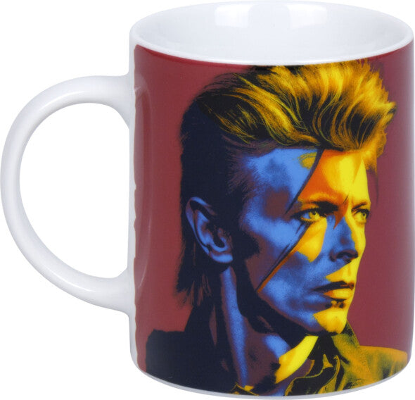 Könitz Porzellan Könitz David Bowie Becher – 300 ml, Ø 8,1 cm, H 9,5 cm, Porzellan, Mehrfarbig, spülmaschinenfest
