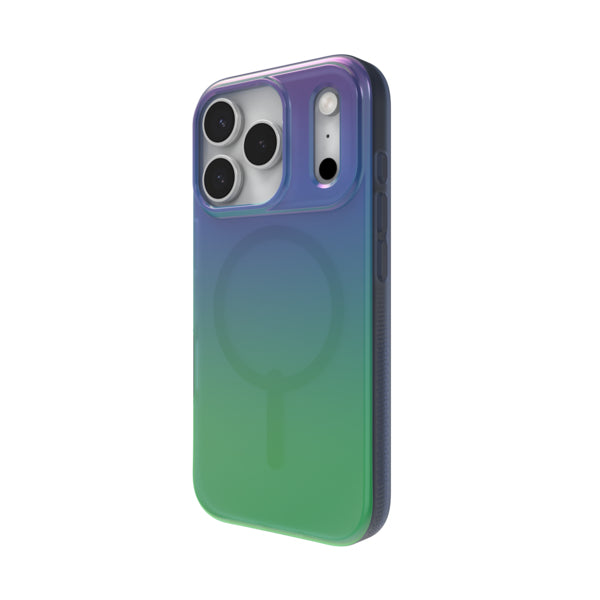 ZAGG Milan Snap Backcover – für Apple iPhone 17 Pro, MagSafe, Graphen, Grün / Blau, bis 4 m Sturzsicher
