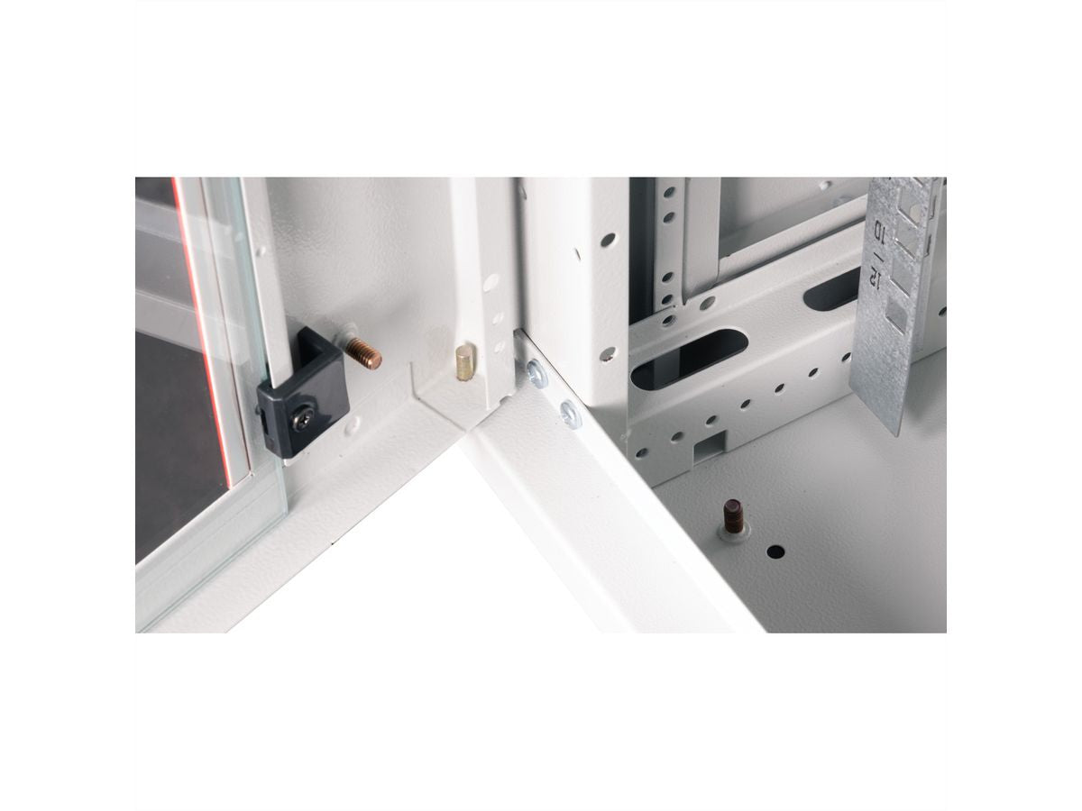 ROLINE Basic Plus – 19" Wandverteiler 12U, IP20, abschliessbar, 600 × 600 × 645 mm, lichtgrau, Stahl