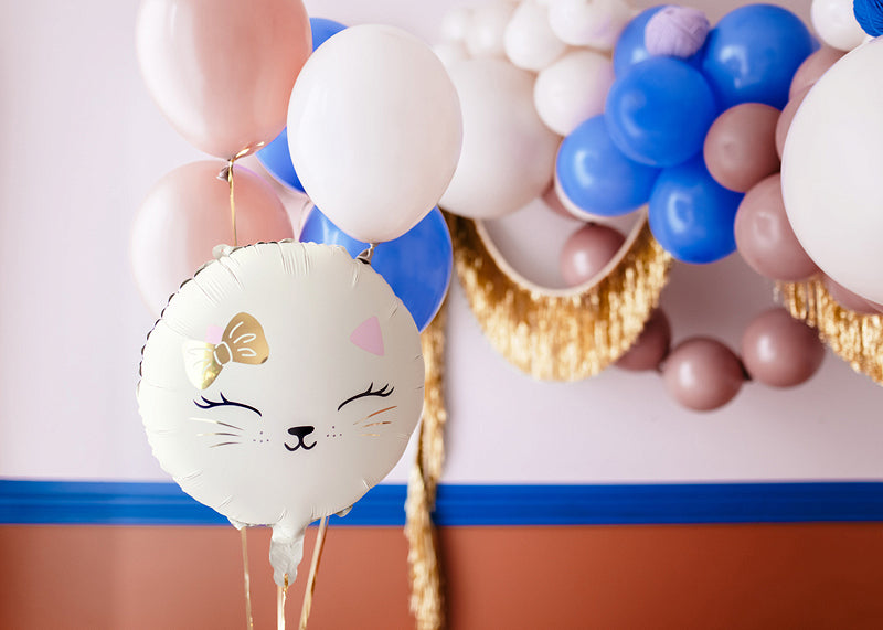 PartyDeco Folienballon Katze – Mehrfarbig – 45 × 35 cm – 1 Stk