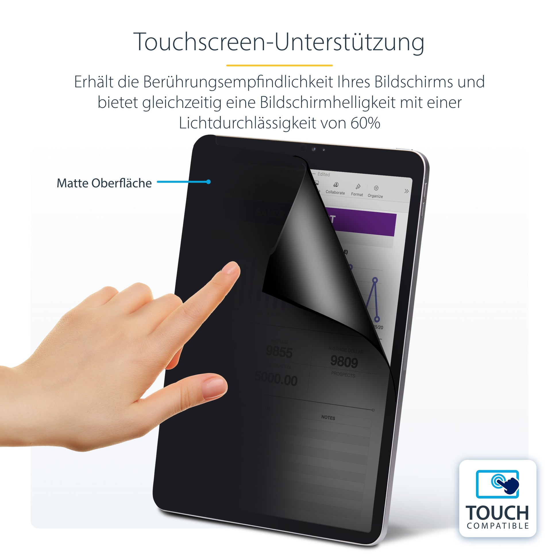 StarTech.com 11IP Sichtschutz-Zubehörtasche – für iPad Pro 11"