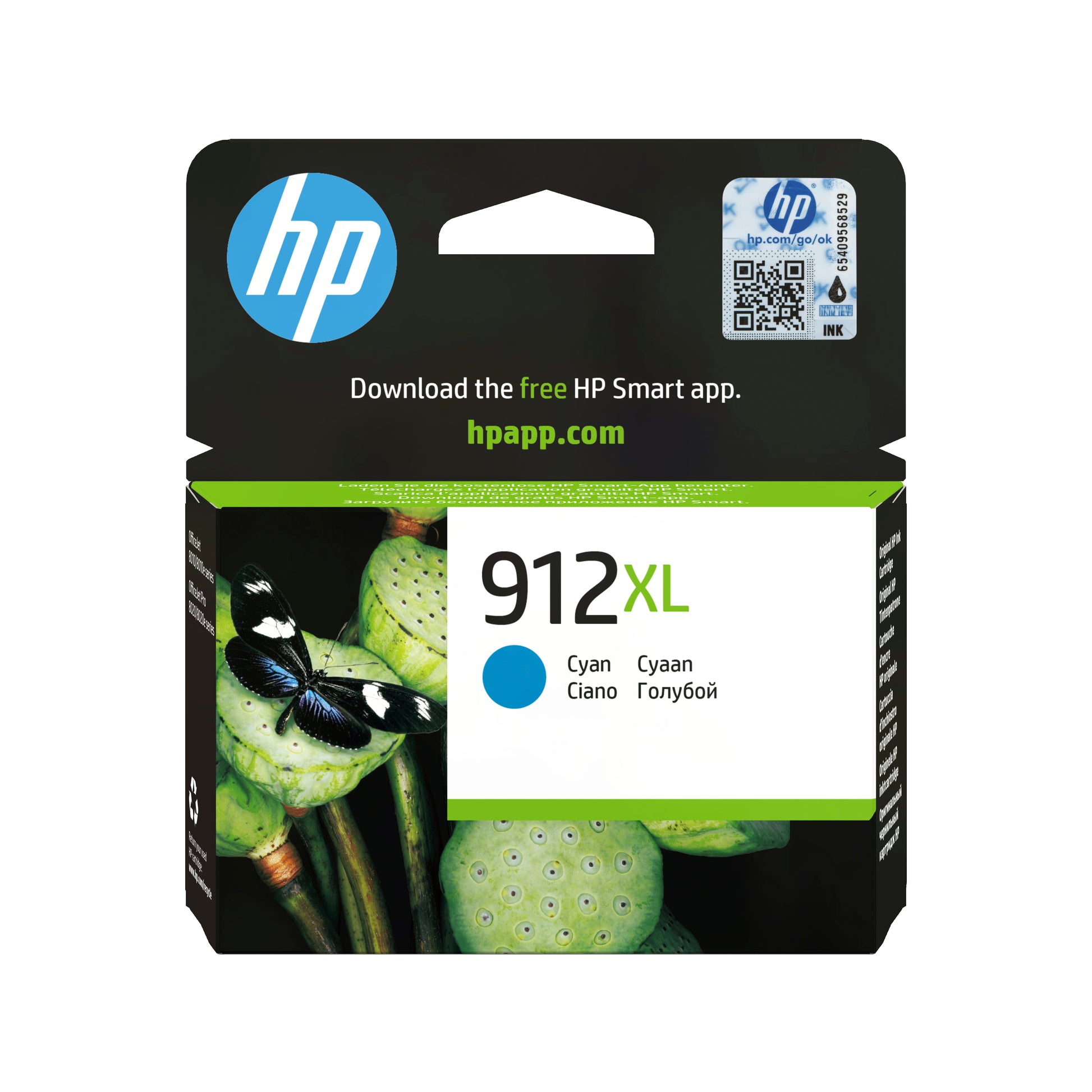 HP 912XL Cyan Tintenpatrone (Original) – 700 Seiten – für OfficeJet 8010/8012…, OfficeJet Pro 8020e/8022…