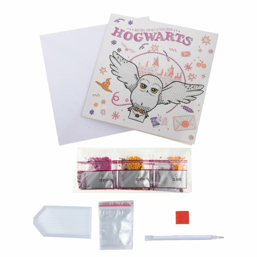 CRAFT Buddy Diamond Painting Set Hogwarts & Hedwig – 18 × 18 cm – ab 8 Jahren