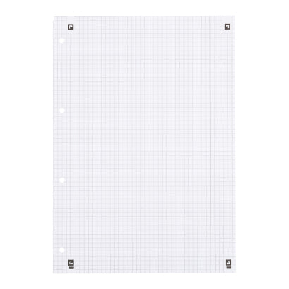 Oxford Collegeblock – A4 – kariert – 80 Blatt – 90 g/m² – Softcover, 4-fach gelocht, mikroperforiert, rot