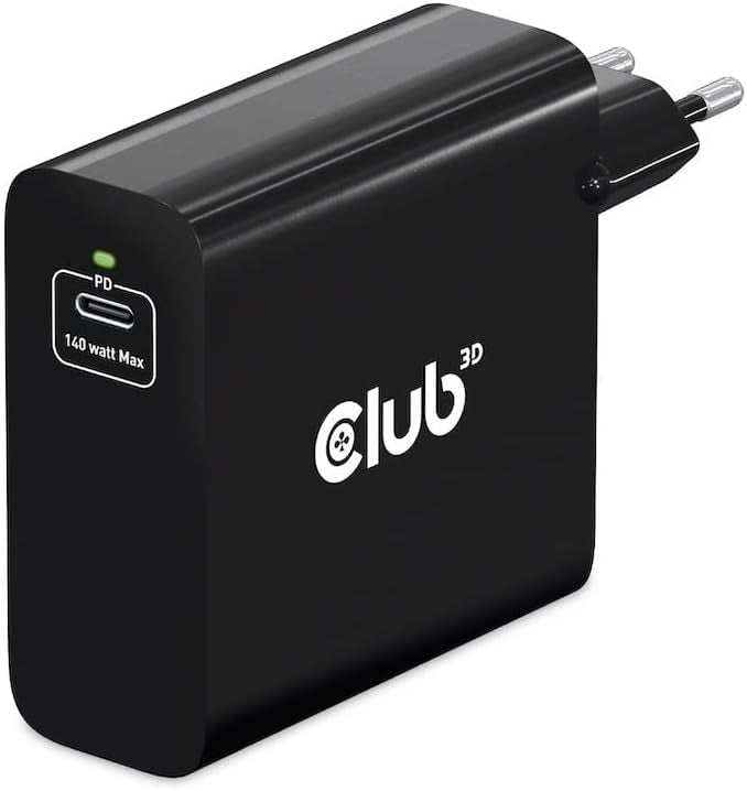 CLUB3D Club 3D Ladegerät – 140 W, 1× USB-C, PD, GaN