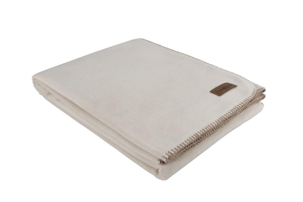 Eskimo Wohndecke – 100 × 150 cm, Polyester/Viskose, Beige