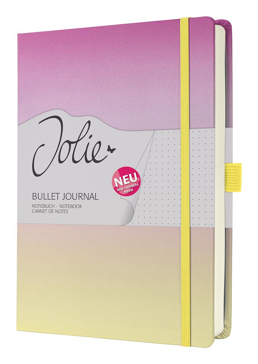 Sigel Notizbuch JOLIE, A5+, punktkariert, Fadenheftung, Karton, 200 Seiten, 120 g/m² – mehrfarbig