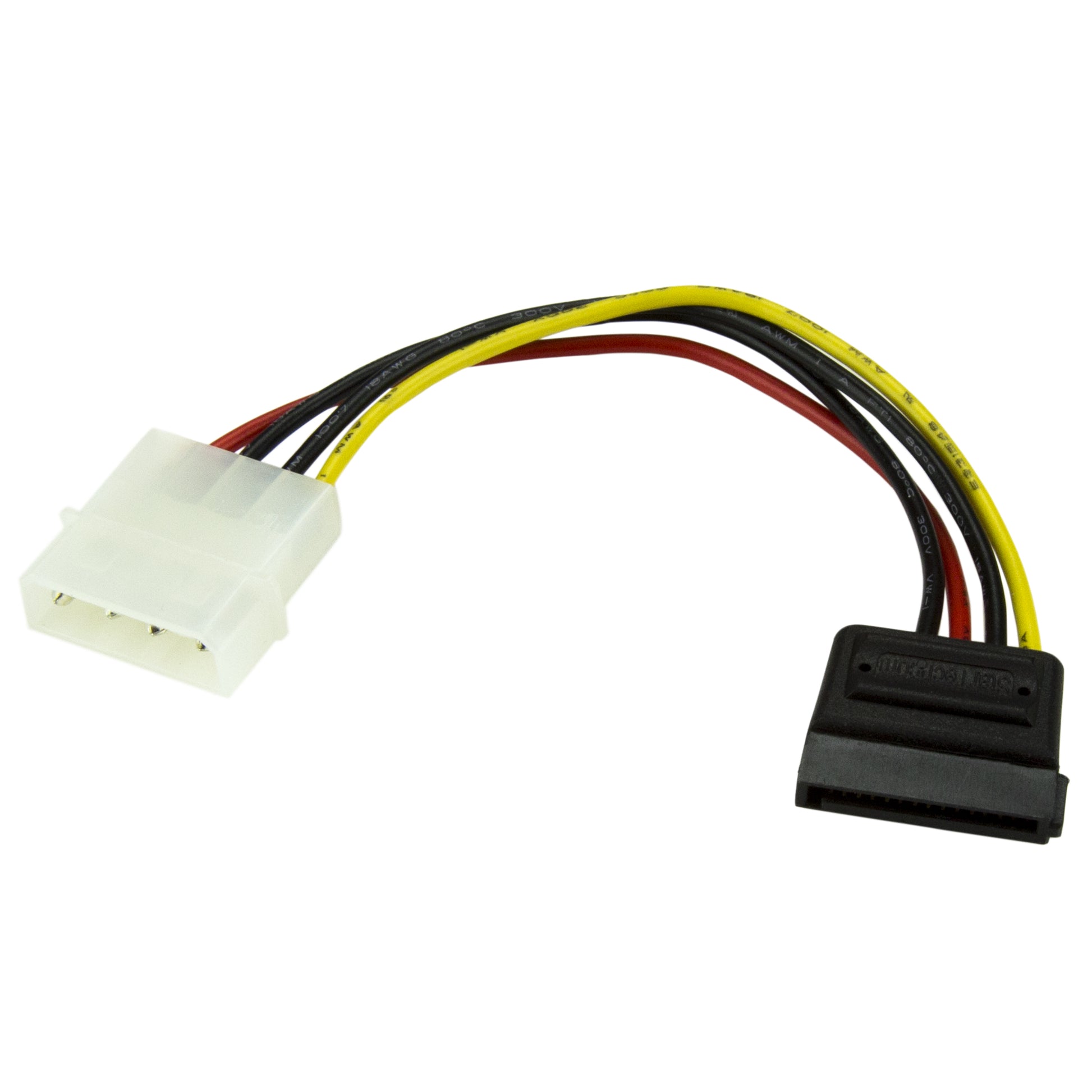 StarTech.com Stromkabel – Molex (4‑Pin) zu SATA 15‑Pin, 0,152 m