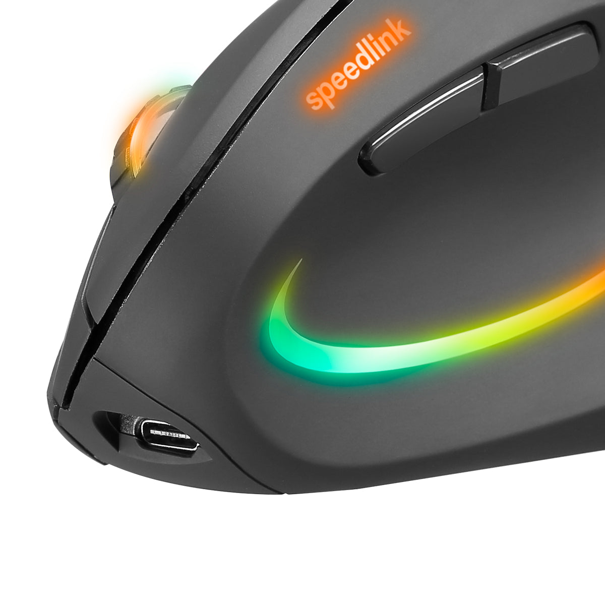 SPEEDLINK PIAVO PRO – Vertikale Maus – Kabellos (2,4 GHz), Rechts, Schwarz