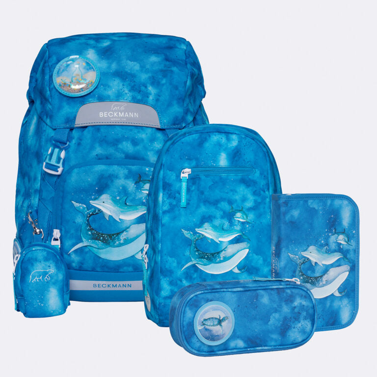 Beckmann Schulrucksack Classic 1st – 6-teilig – Ocean – 24,0×37,0×25,0 cm