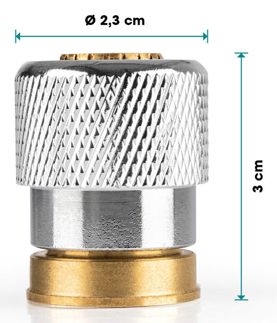 EASYmaxx Strahlregler – Ø2,3×3 cm, Edelstahl, für M24-Gewinde