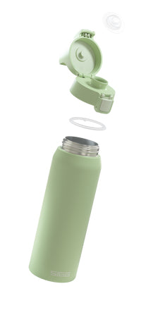 SIGG Shield One Isolierflasche 750 ml – doppelwandig, Edelstahl, Klappdeckel