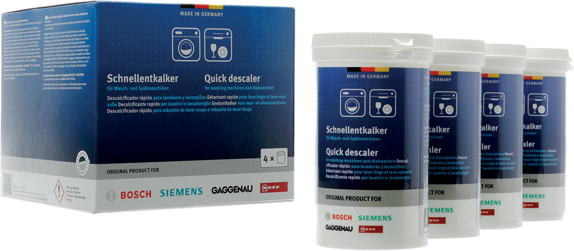 Siemens Entkalkungsmittel Schnellentkalker für Waschmaschine & Geschirrspüler – 1 kg