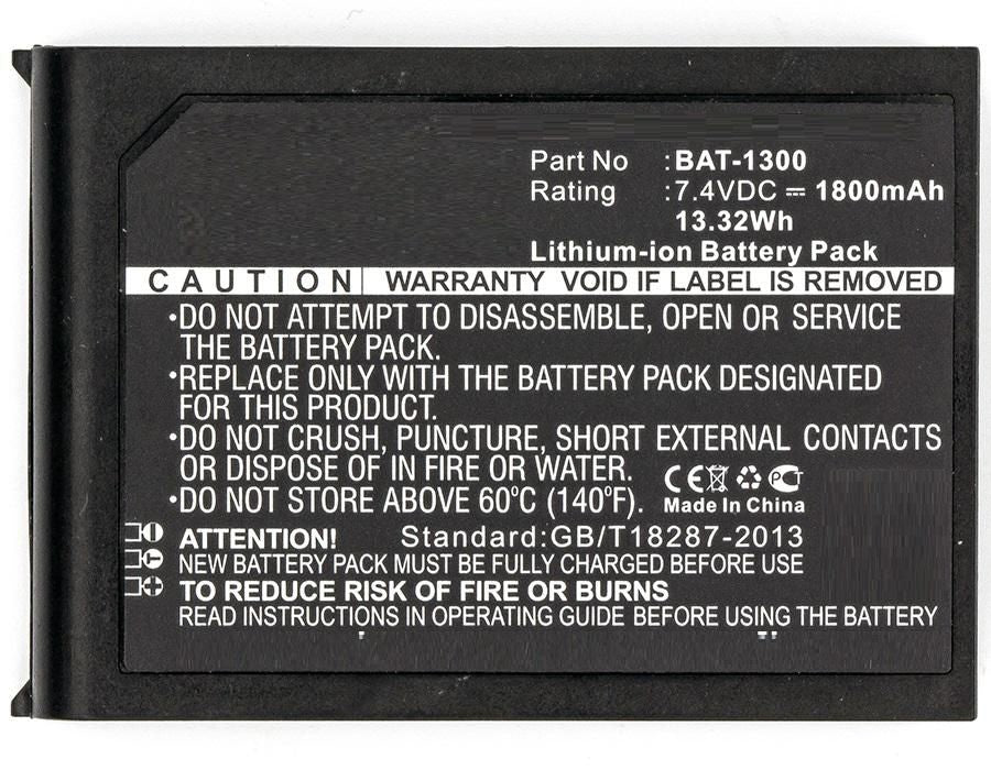 CoreParts Akku Li-Ion 7,4 V 1800 mAh, 13,3 Wh – für Bluebird Pidion BIP-130