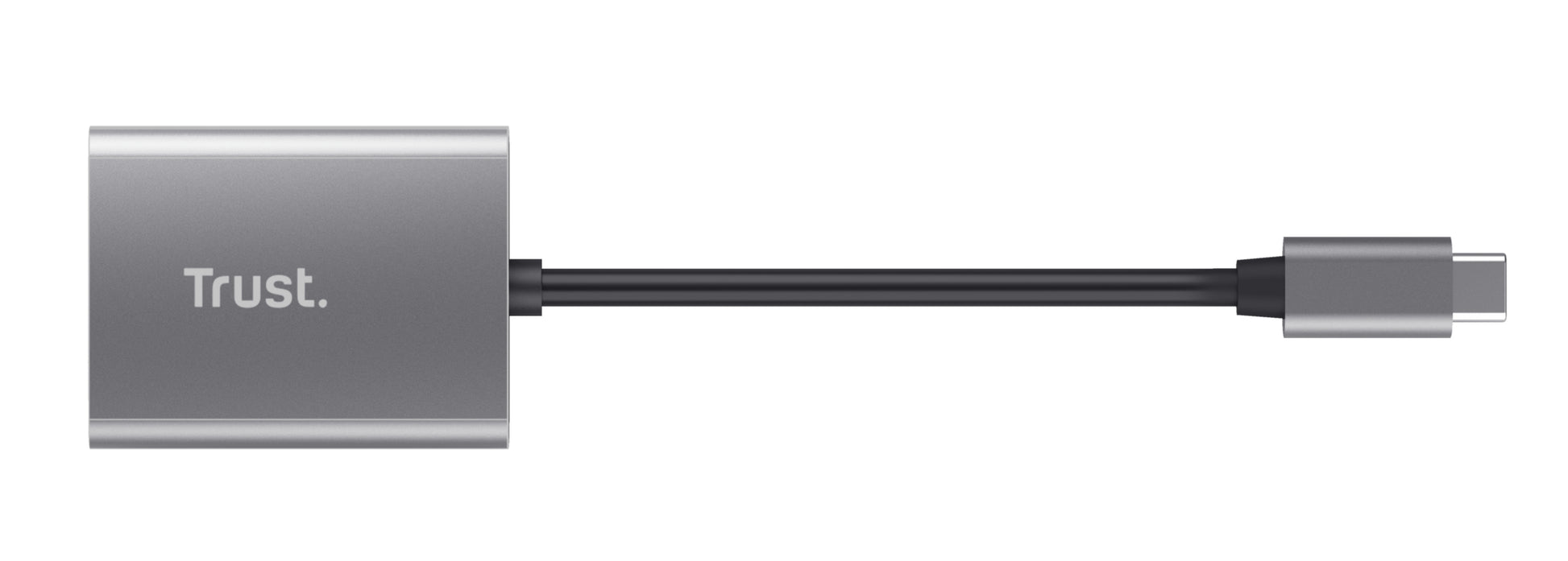 Trust USB-Kartenleser USB-C – SD/microSD/SDHC/SDXC – USB 3.2 Gen 1 (5 Gbit/s) – Extern – Aluminium