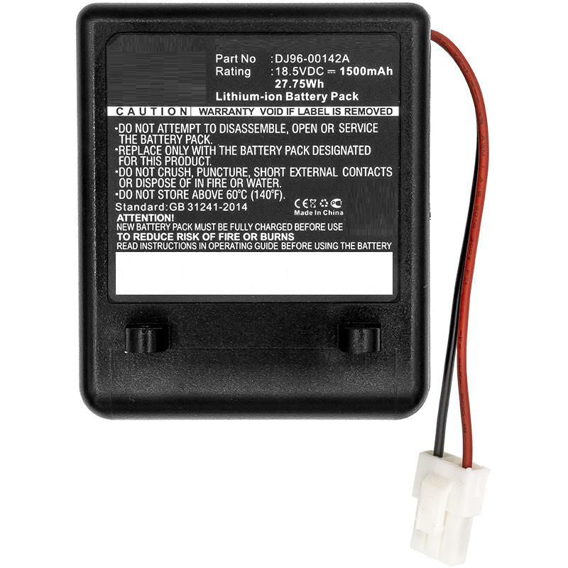 CoreParts Absauganlage – 1500 mAh, Akkubetrieb, 18,5 V, für Samsung SS7550, SS7550m, SS7555 und andere