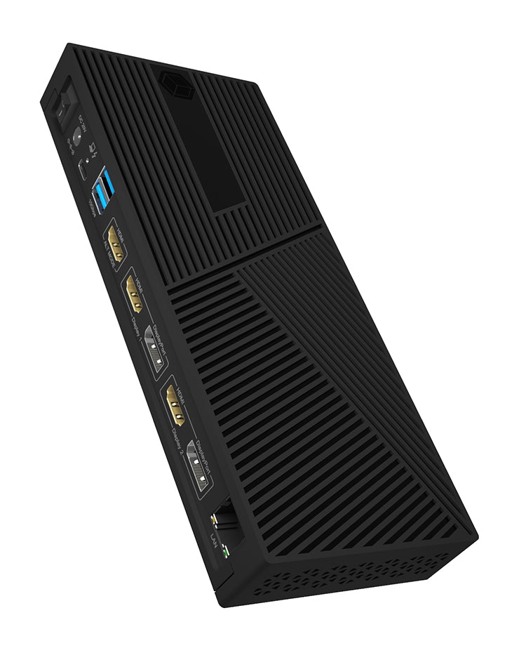 ICY BOX IB-DK2246AC Dockingstation – USB-C, 2× DP, 3× HDMI, 4× USB-A, 2× USB-C, 130 W PD, GbE, 3,5 mm Audio