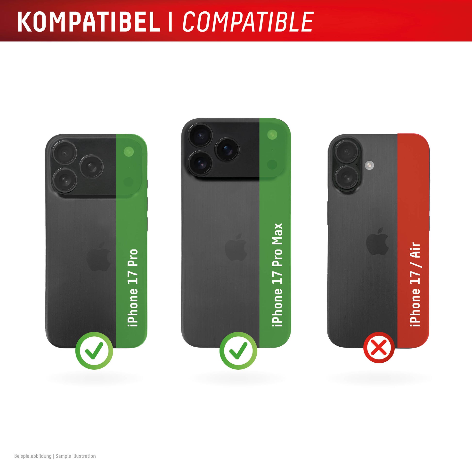 E.V.I. Kameralinsenschutz, 10H – für iPhone 17 Pro/17 Pro Max – Transparent