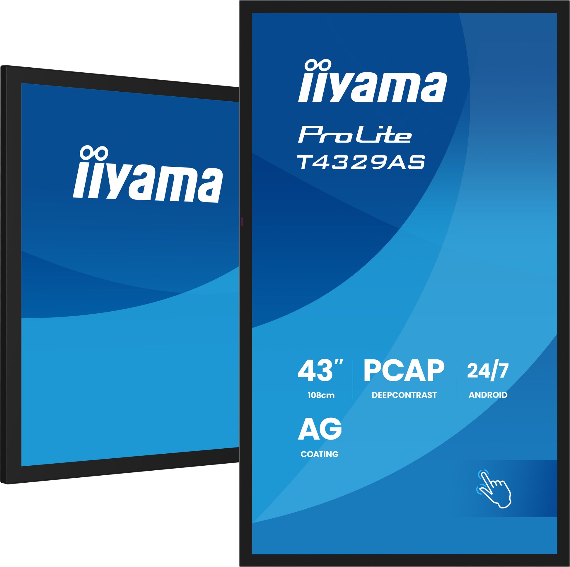 iiyama Interaktives Touch-Display, 43", Ultra HD 4K, 500 cd/m², Android