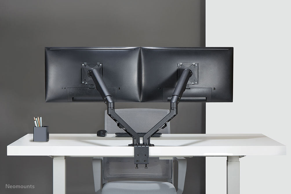 Neomounts Monitorarm, Tischklemme/Tischdurchführung, bis 27", VESA 100 × 100 mm, 7 kg, Neigen/Schwenken