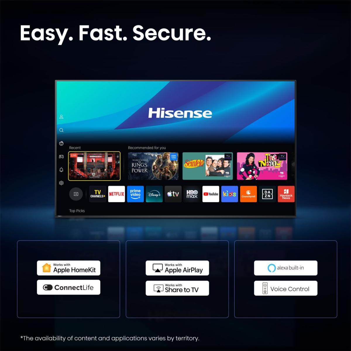 Hisense 55S7DS – 55" QLED Fernseher – 4K UHD – VIDAA – 144 Hz – Dolby Vision IQ