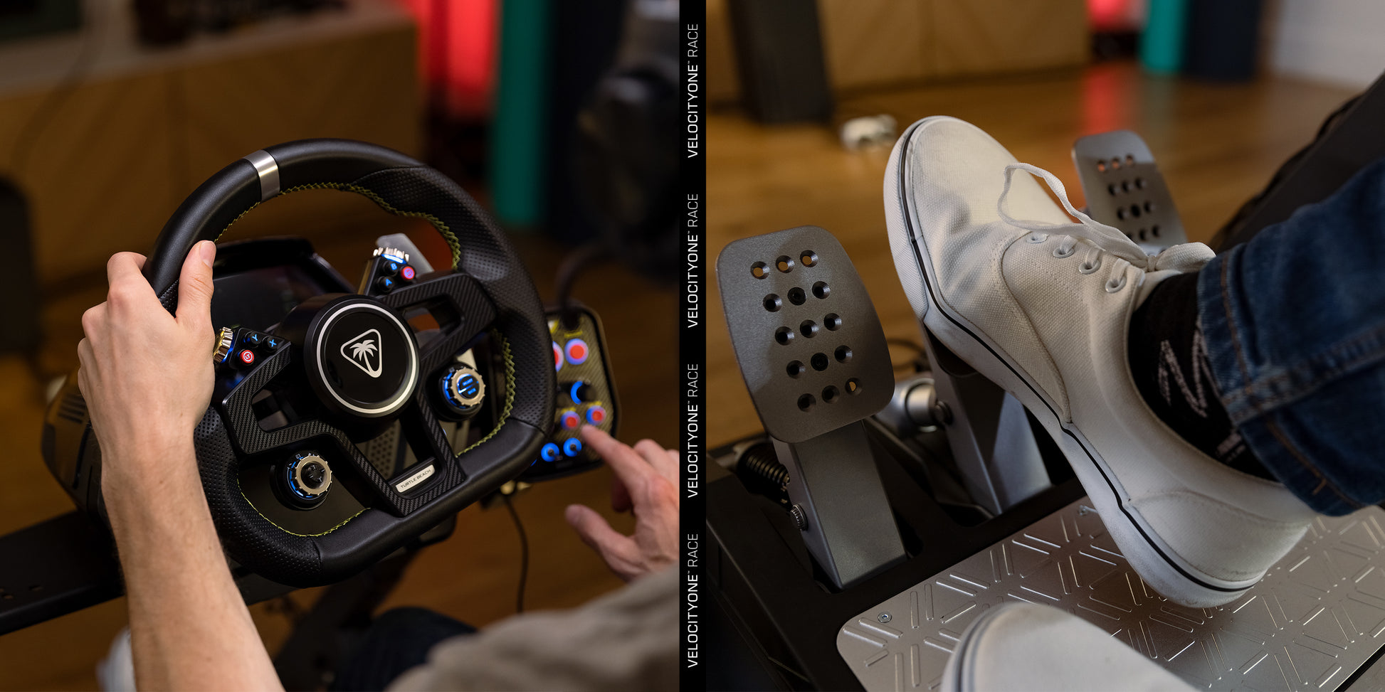 Turtle Beach VelocityOne Race – Lenkrad + Pedale – USB (kabelgebunden), Kraftrückkopplung, für Xbox & PC