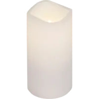Star Trading LED-Säulenkerze – Ø 7,5 × 18 cm – weiss, 3-teilig, Timerfunktion