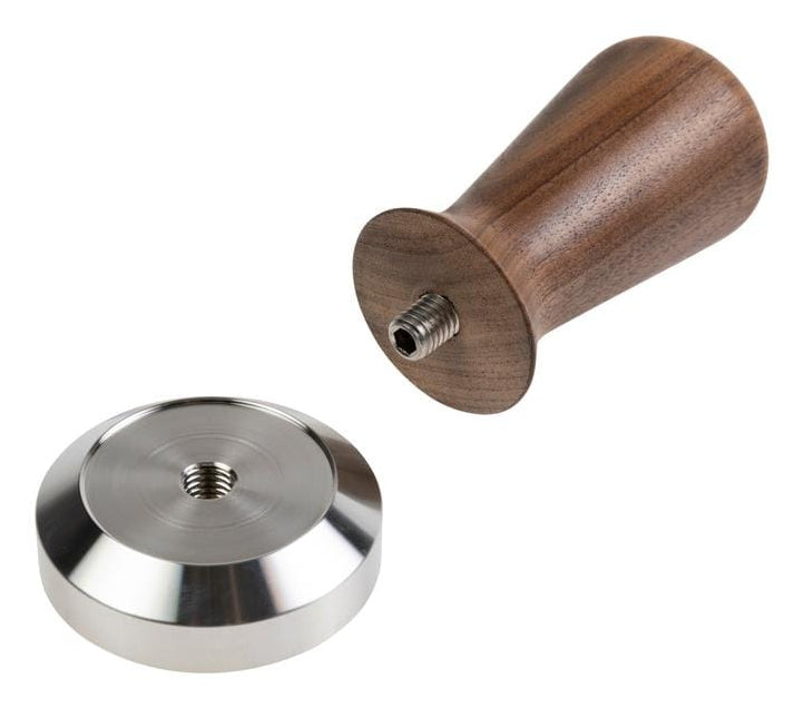 Furber. Furber – Stampfer Ø 5,8 × 5,8 cm, Edelstahl/Walnuss, Dunkelbraun/Silber