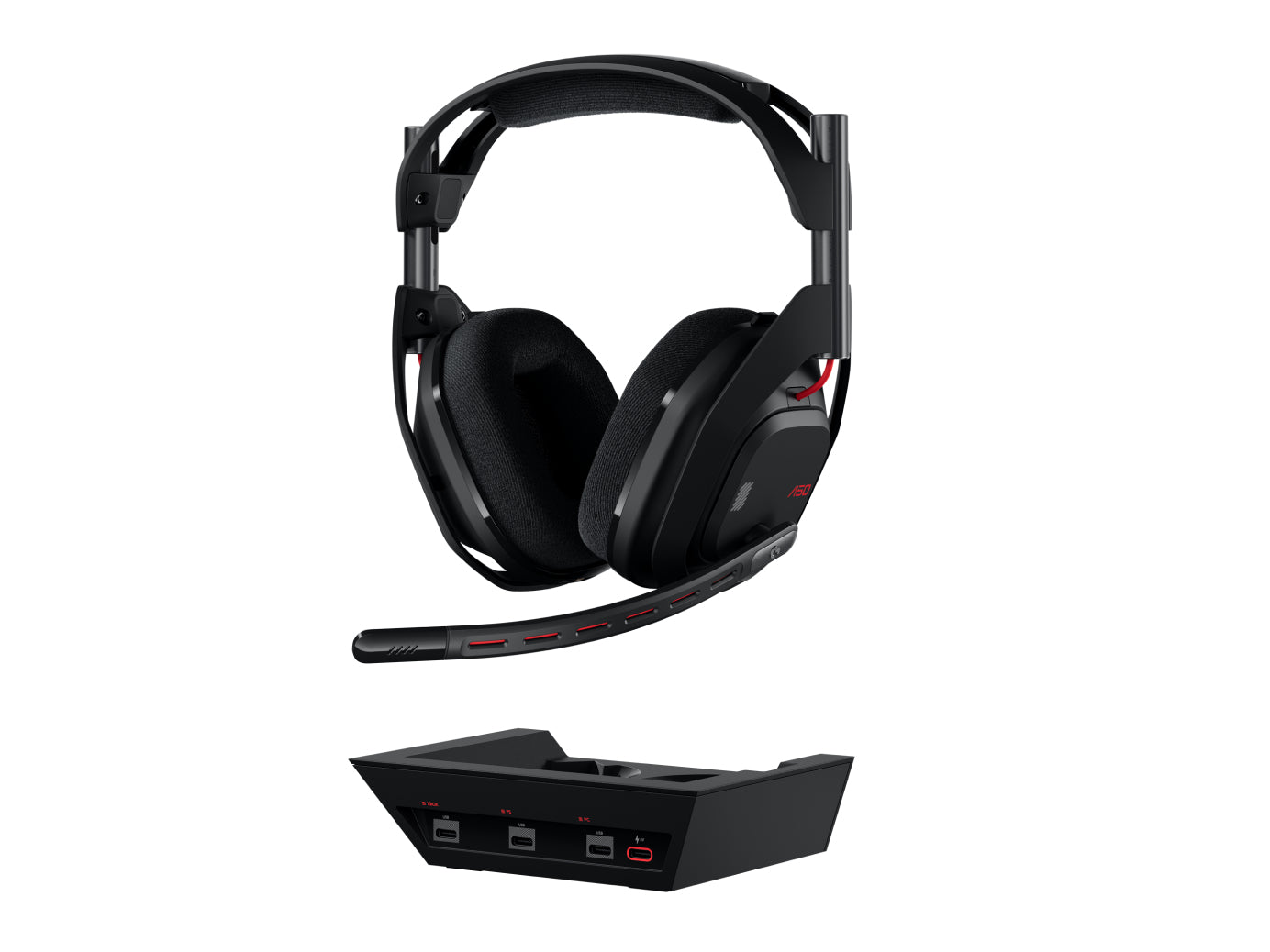 ASTRO Gaming A50 – Kabelloses Gaming-Headset für PS5/PC/Xbox, Boom-Mikrofon, mit Basisstation, Schwarz