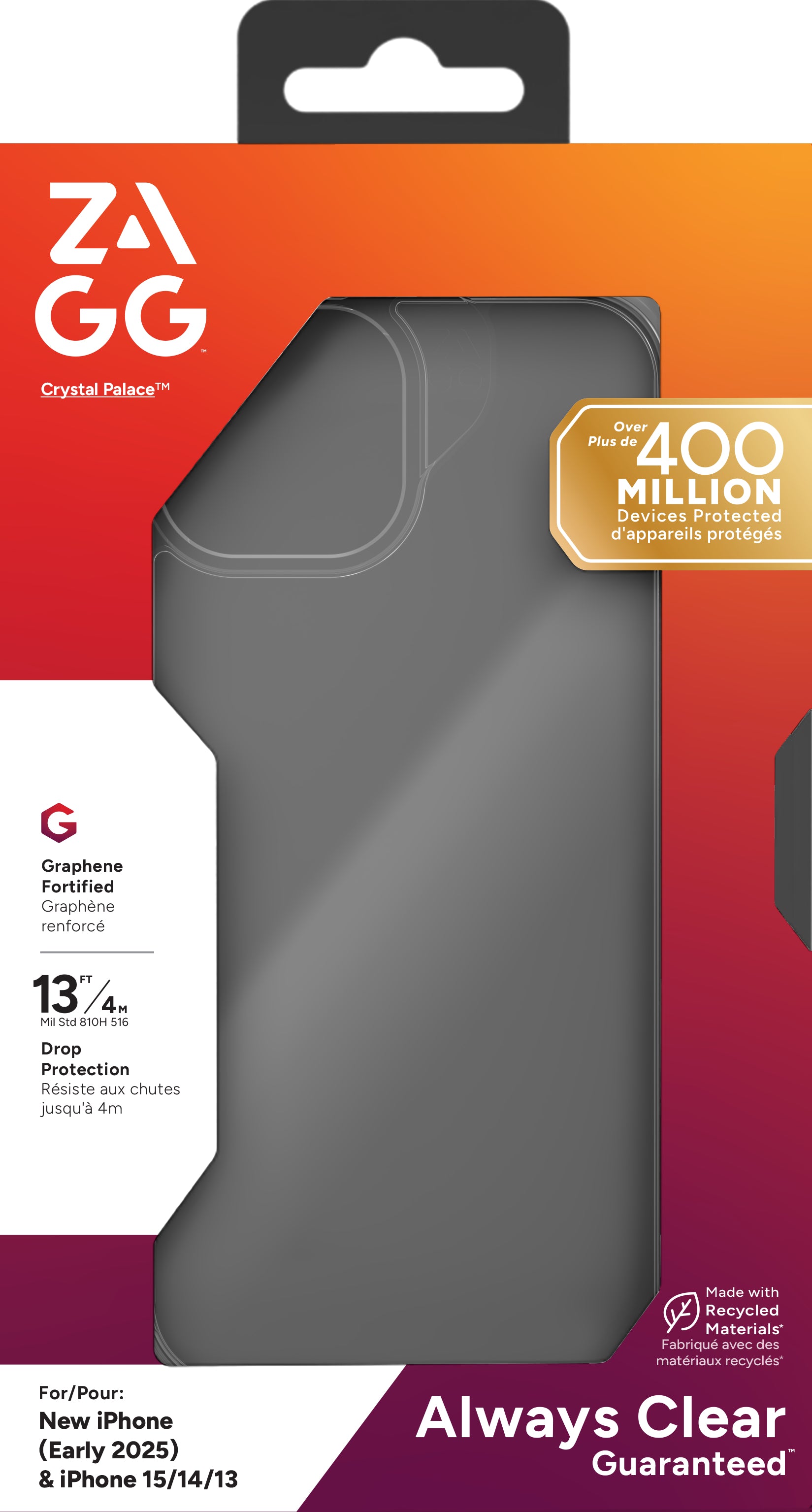 ZAGG Backcover Crystal Palace Arches – für Apple iPhone 15/14/13