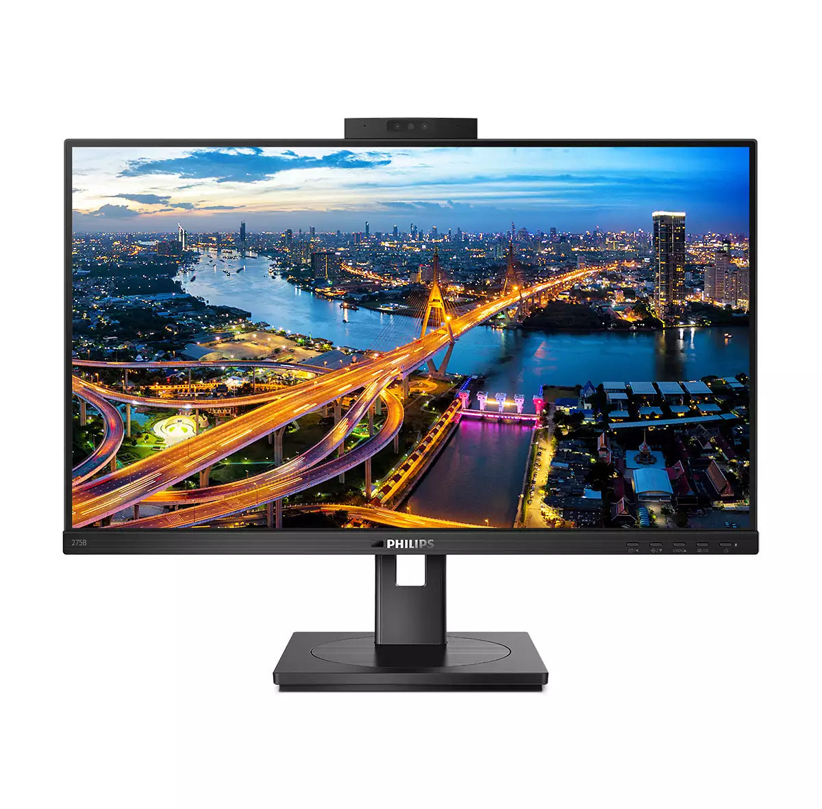 Philips 275B1H/00 – Monitor, 27", 2560 × 1440 (WQHD), IPS, 75 Hz, 300 cd/m², Webcam, VESA 100 × 100, Schwarz