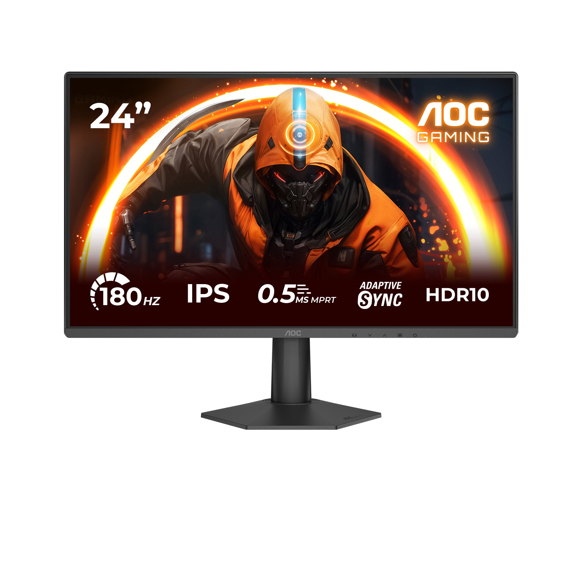 AOC 24G50F – 23,8", 1920 × 1080 (Full HD), IPS, 180 Hz, HDR10
