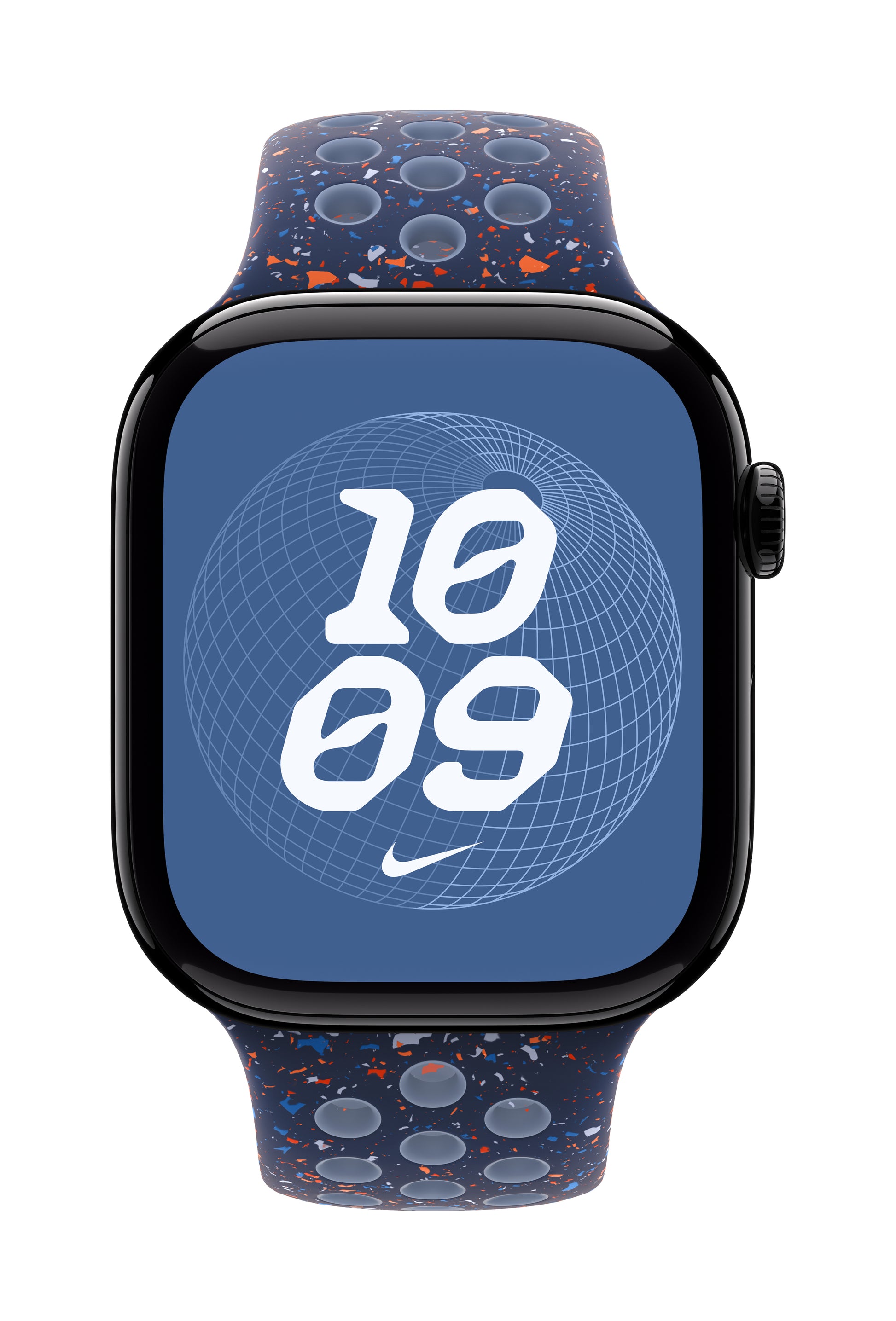 Apple Nike Sport Band – Armband – für Apple Watch 46 mm, Blue Ribbon, Bandgrösse M/L, Polymer