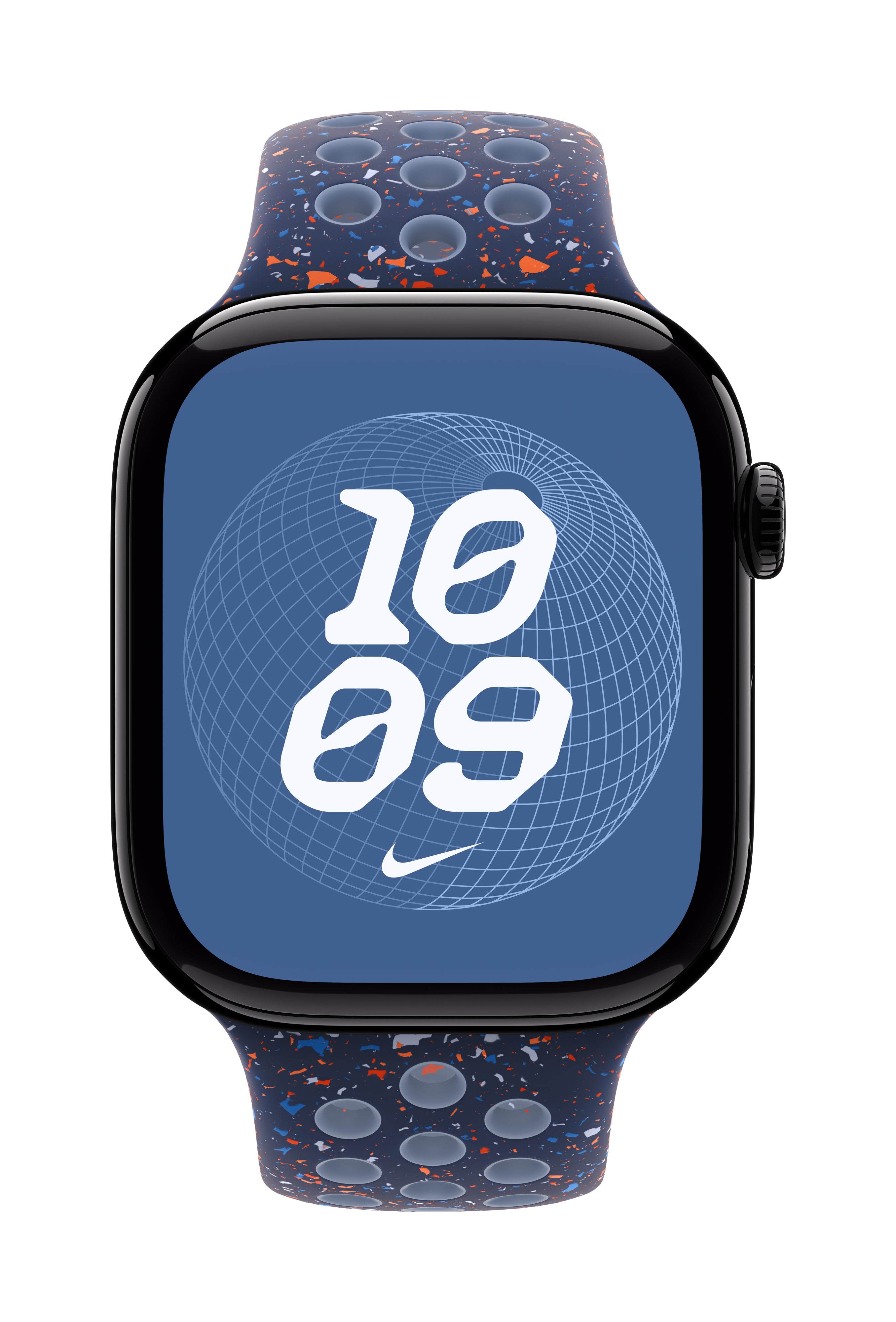 Apple Nike Sport Band – Armband – für Apple Watch 46 mm, Blue Ribbon, Bandgrösse M/L, Polymer