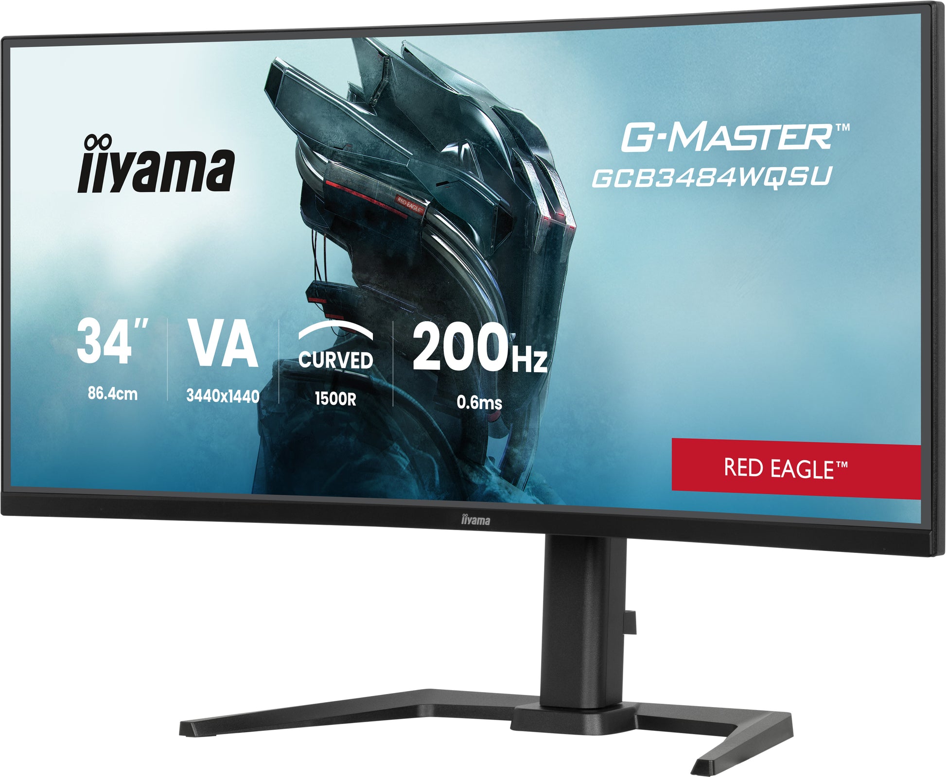 iiyama G-MASTER GCB3484WQSU-B2 – 34" Curved, 3440 × 1440 (UWQHD), VA, 200 Hz, DisplayHDR 400