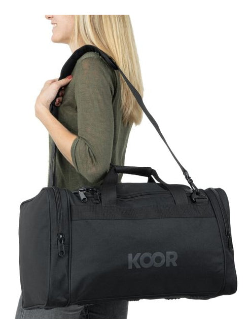 KOOR Sporttasche – 35 l, Polyester, Schwarz, 51 × 25 × 28 cm
