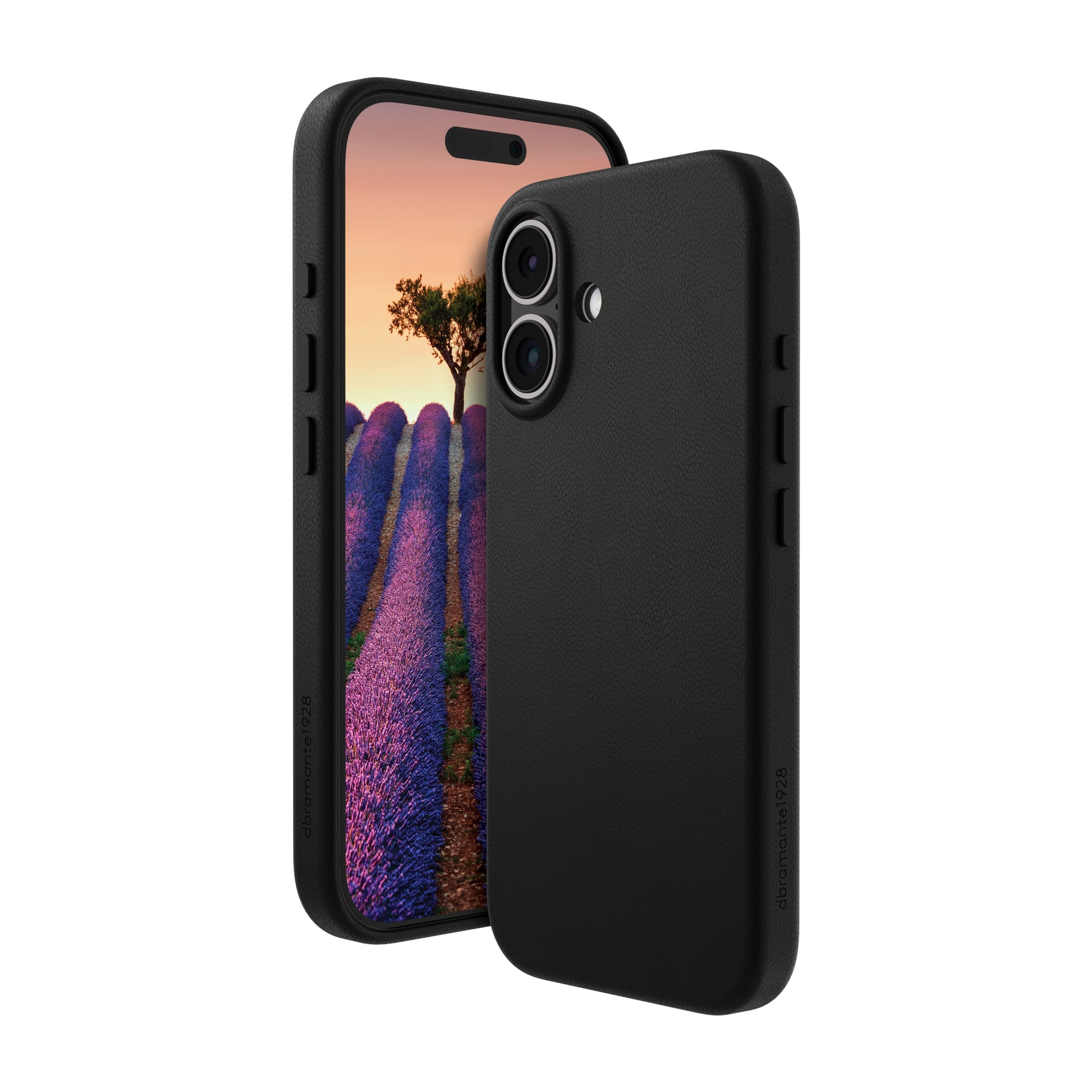 dbramante1928 Roskilde Backcover – für Apple iPhone 16, MagSafe, Leder, Schwarz
