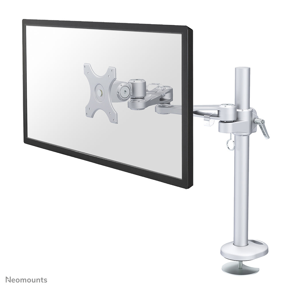 Neomounts FPMA-D935G – Tischhalterung, Tischdurchführung, bis 30", 12 kg, höhenverstellbar, Silber