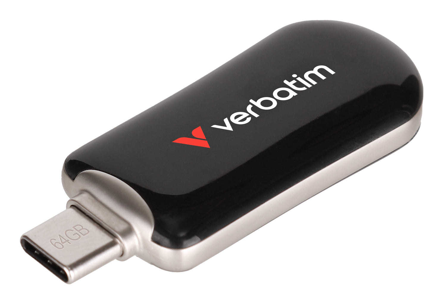 Verbatim Plectra – 64 GB, USB-C 3.2 Gen 1, 100 MB/s, schwarz